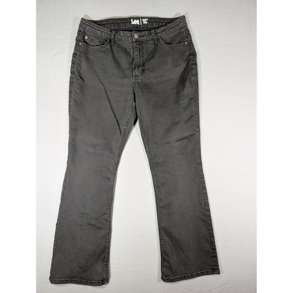 Lee Regular Fit Bootcut Mid Rise Jeans Charcoal Black 12P 101CMBEW0